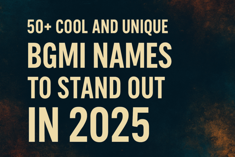 50 cool & unique names